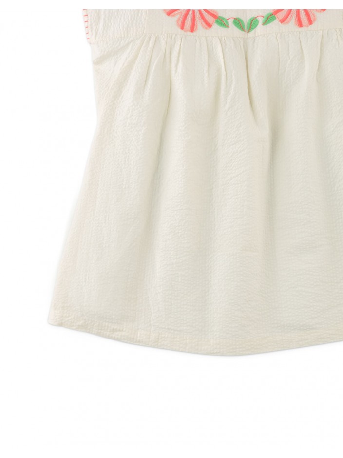 Persephone Dress With Floral Embroidery
