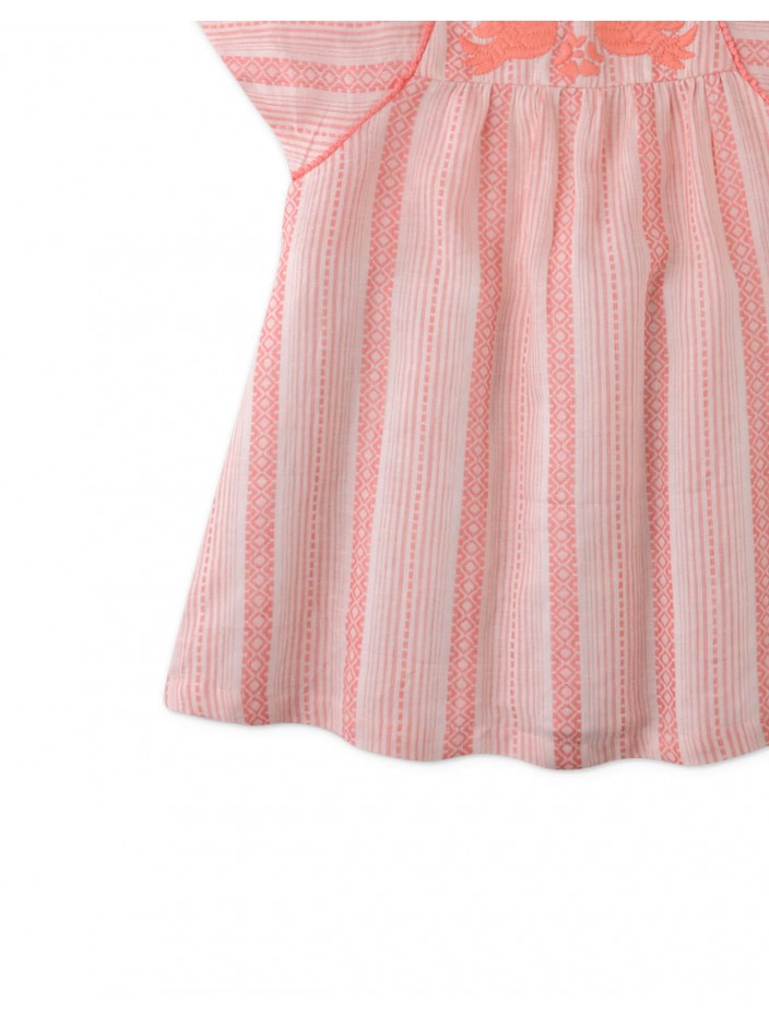 Elsie Stripey Dress With Kimono Sleeves
