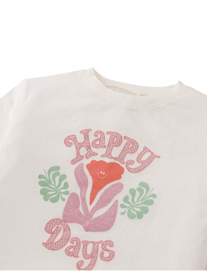 Janis Tee With Happy Days Print