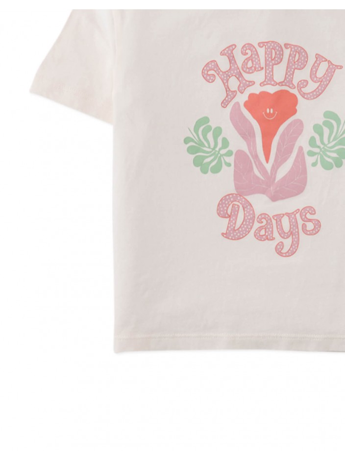 Janis Tee With Happy Days Print