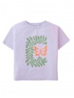 Janis Tee With Butterfly And Leaves Print