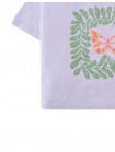 Janis Tee With Butterfly And Leaves Print