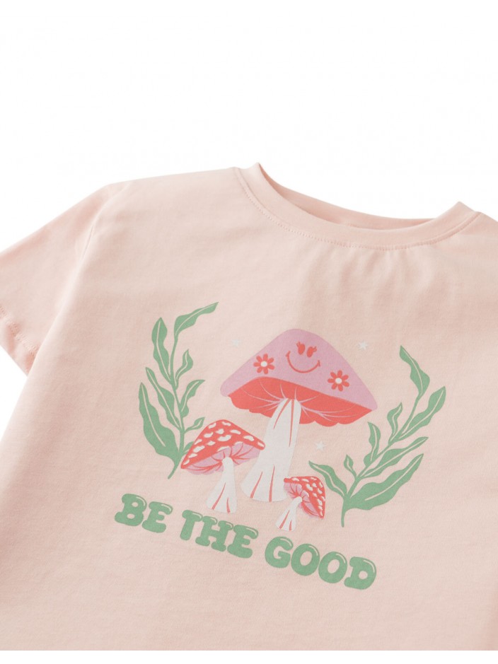 Linda Tee With Mushroom Print