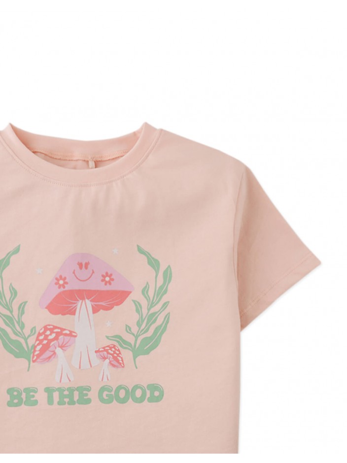 Linda Tee With Mushroom Print