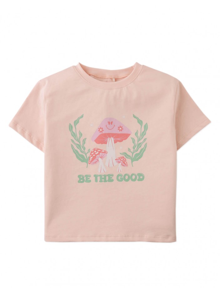 Linda Tee With Mushroom Print