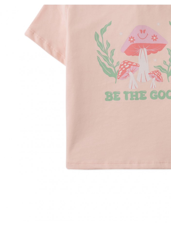 Linda Tee With Mushroom Print