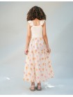 Skylar Knitted Bodice Printed Tiered Maxi Dress