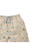 Pablo Linen Blend Palms & Bananas Printed Drawstring Shorts