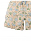 Pablo Linen Blend Palms & Bananas Printed Drawstring Shorts