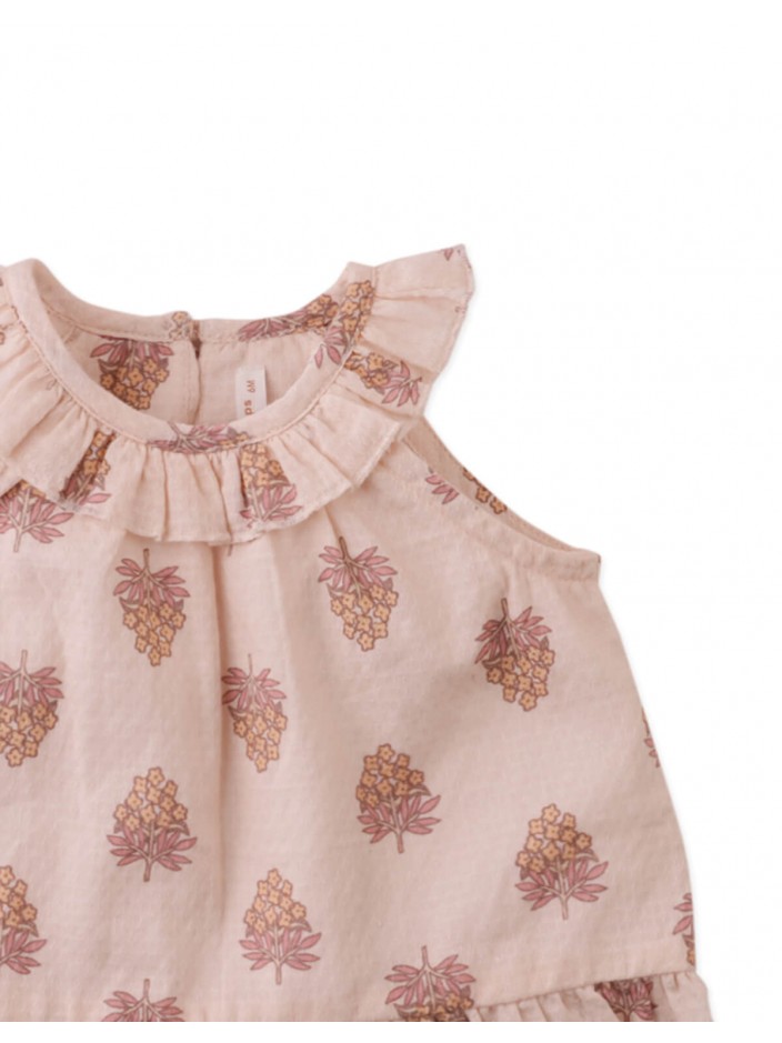 Baby Carmit Printed Cotton Blouse With Ruffles