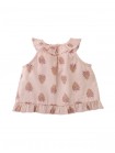 Baby Carmit Printed Cotton Blouse With Ruffles