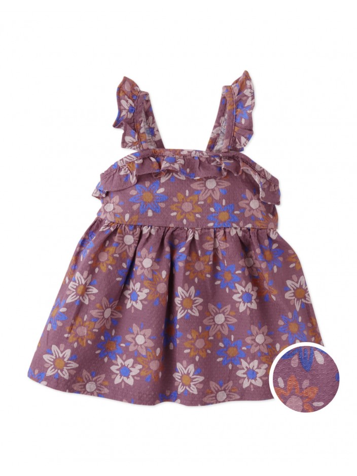 Baby Normani Dress With Knots & Ruffles