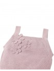 Baby Nicole Knitted Tank Top With Crochet Flower Applique