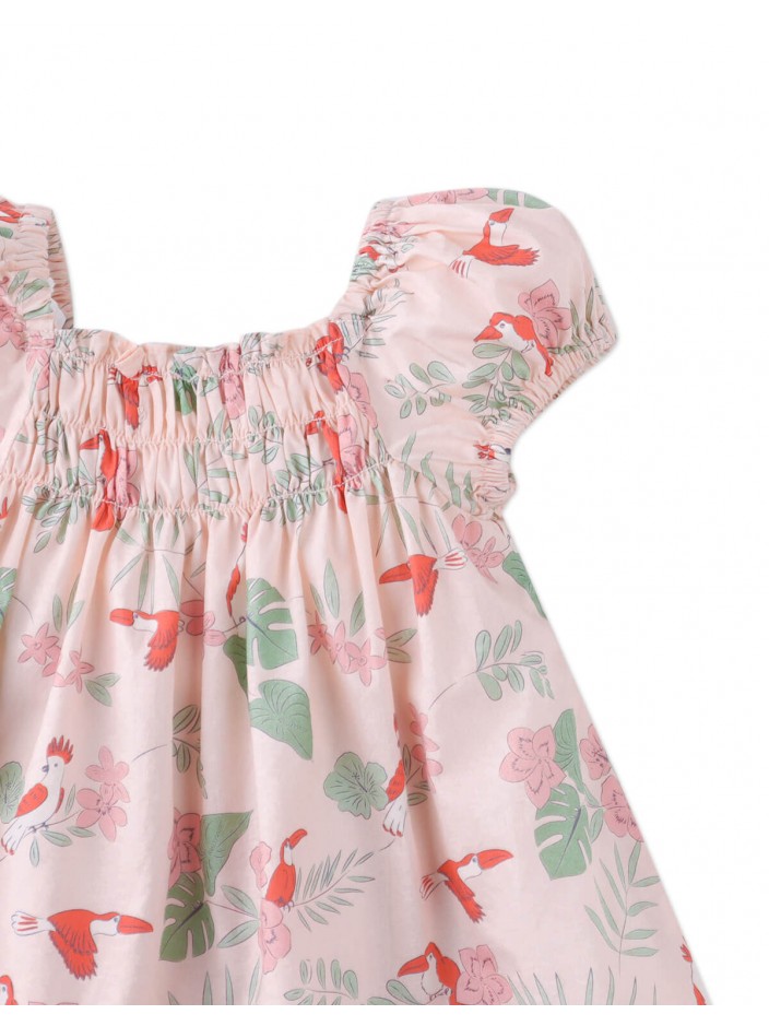 Baby Renée Smocked Dress with Puff Sleeves