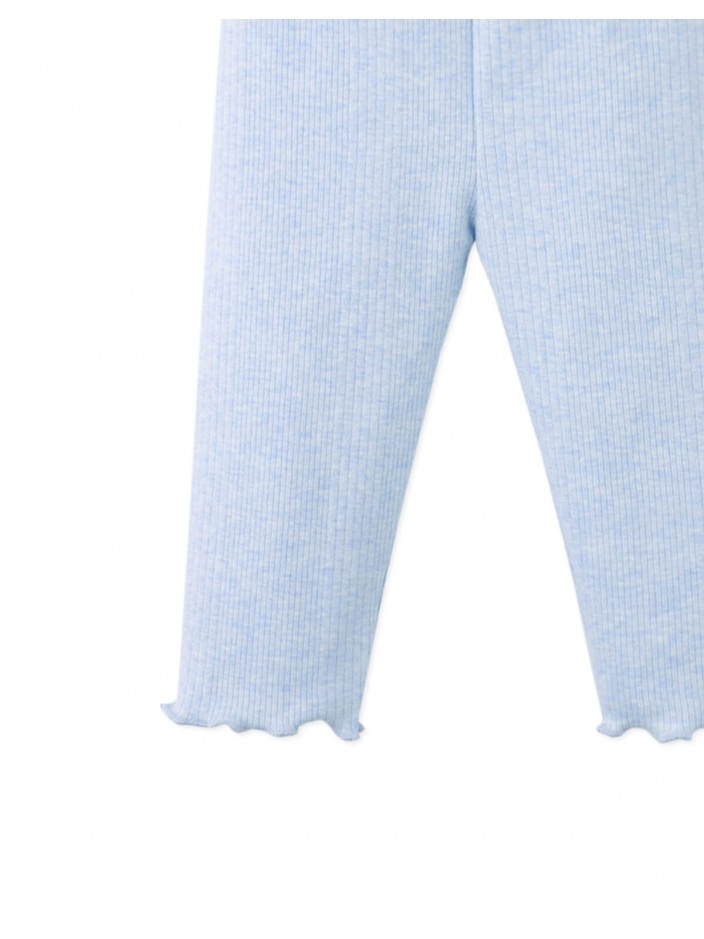 Baby Victoria Ruffled Ribbed Jersey Leggings