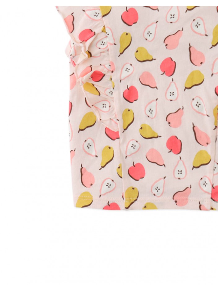 Missy All Over T-Shirt with Ruffle Sleeves