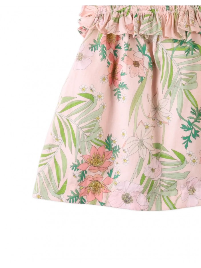 Baby Kimiko Printed A-Line Dress with Adjustable Straps
