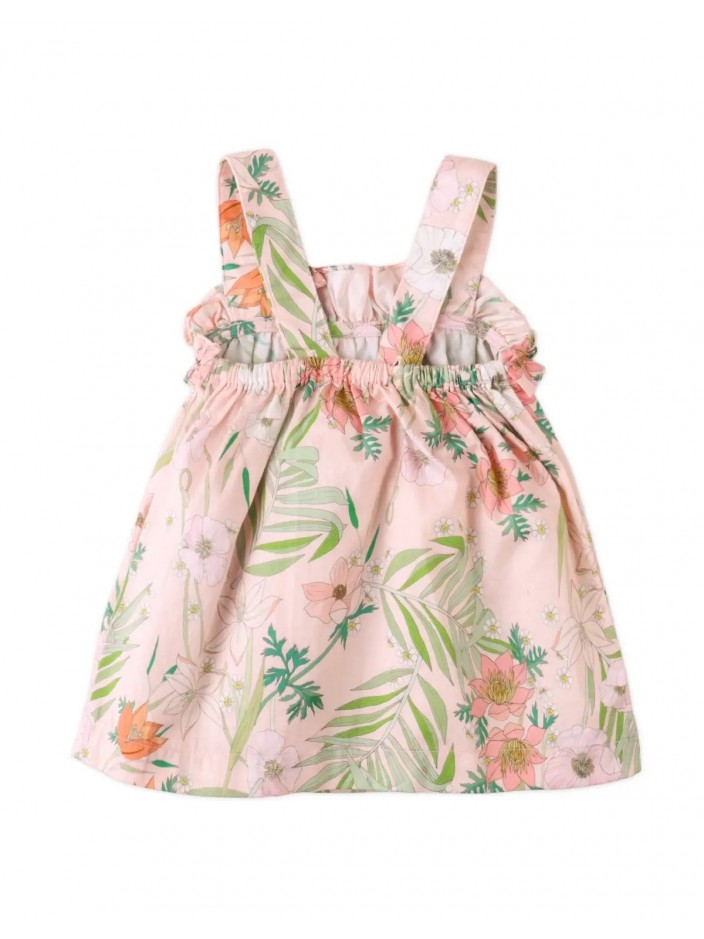 Baby Kimiko Printed A-Line Dress with Adjustable Straps