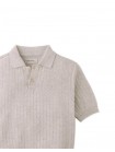 Bob Crochet-Like Knit Polo Shirt