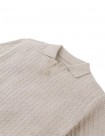 Bob Crochet-Like Knit Polo Shirt