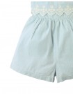 Gabrielle Stripey Playsuit with Embroidery
