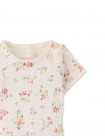 Baby Dara All-over Print Top with Lace and Rosette Details