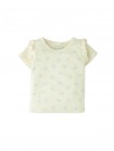 Baby Celine All-over Print T-Shirt with Ruffles