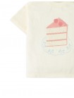 Baby Sandy T-Shirt with Cake Print