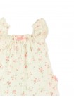 Baby Elle Printed Playsuit with Ruffle Sleeves and Pockets