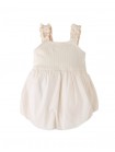 Baby Cristina Dress with Ruffle Sleeves, Knitted Bodice, and Bubble Skirt