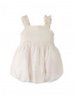 Baby Cristina Dress with Ruffle Sleeves, Knitted Bodice, and Bubble Skirt