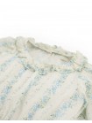 Roberta Ruffled Printed Top with Puff Sleeves