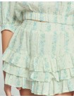 Grachele Printed Tiered Skirt with Elastic Waist