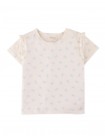Celine All-over Print T-Shirt with Ruffles