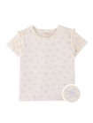 Celine All-over Print T-Shirt with Ruffles