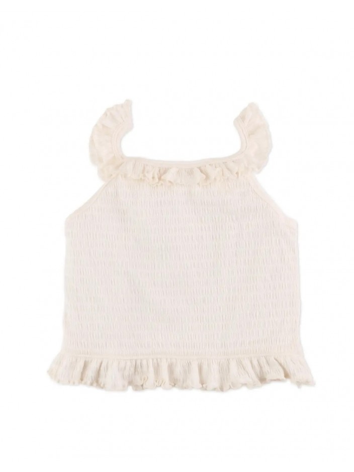Teresa Smocked Top with Ruffles