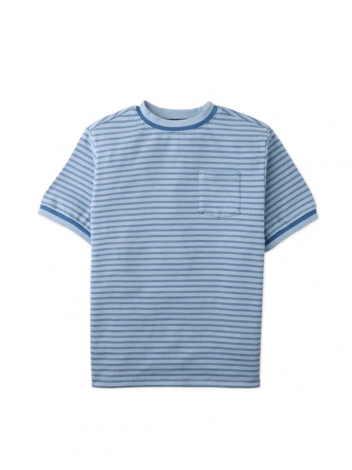 DeMarcus Ribbed Jersey Stripe Tee