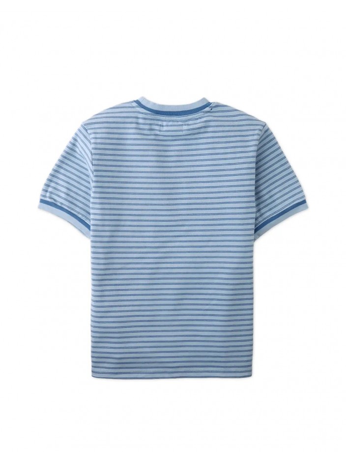 DeMarcus Ribbed Jersey Stripe Tee