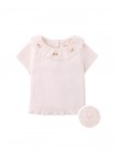 Baby Janna Ribbed Top with Embroidered Collar