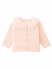 Baby Taliyah Pointelle Cardigan with Ruffled Collar
