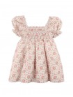 Baby Tristana Printed Puff Sleeve Dress with Smocking