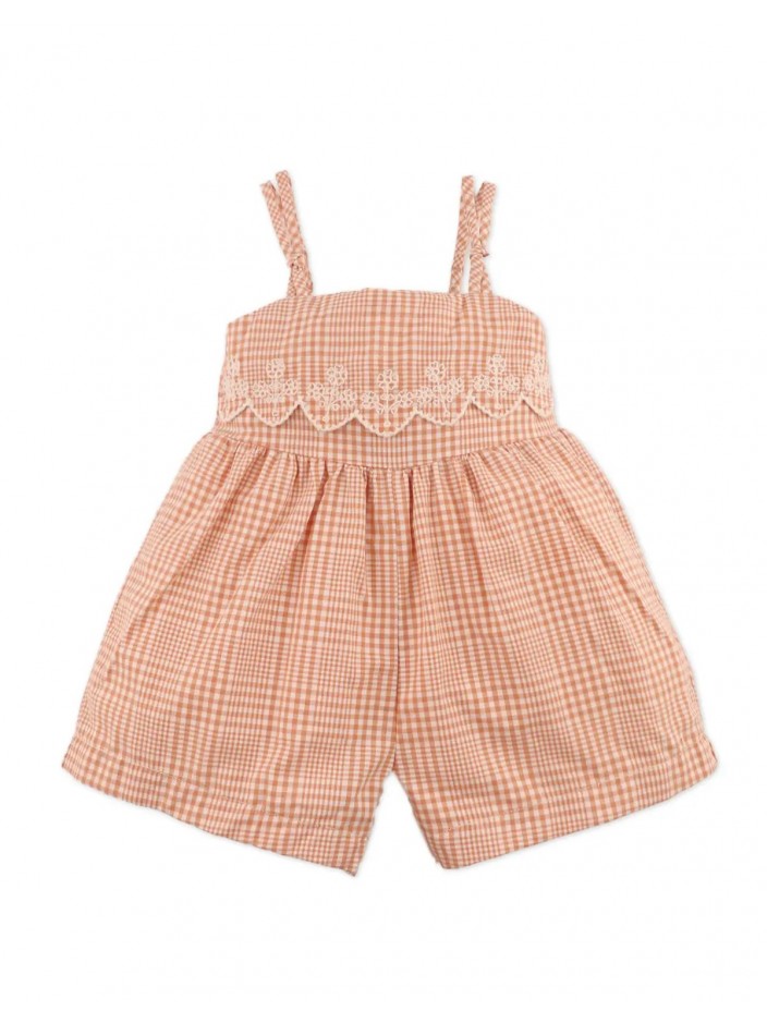Baby Nidalee Playsuit with Lace Bib