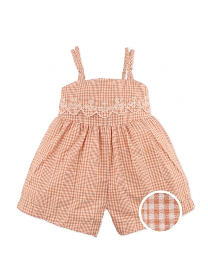 Baby Nidalee Playsuit with Lace Bib