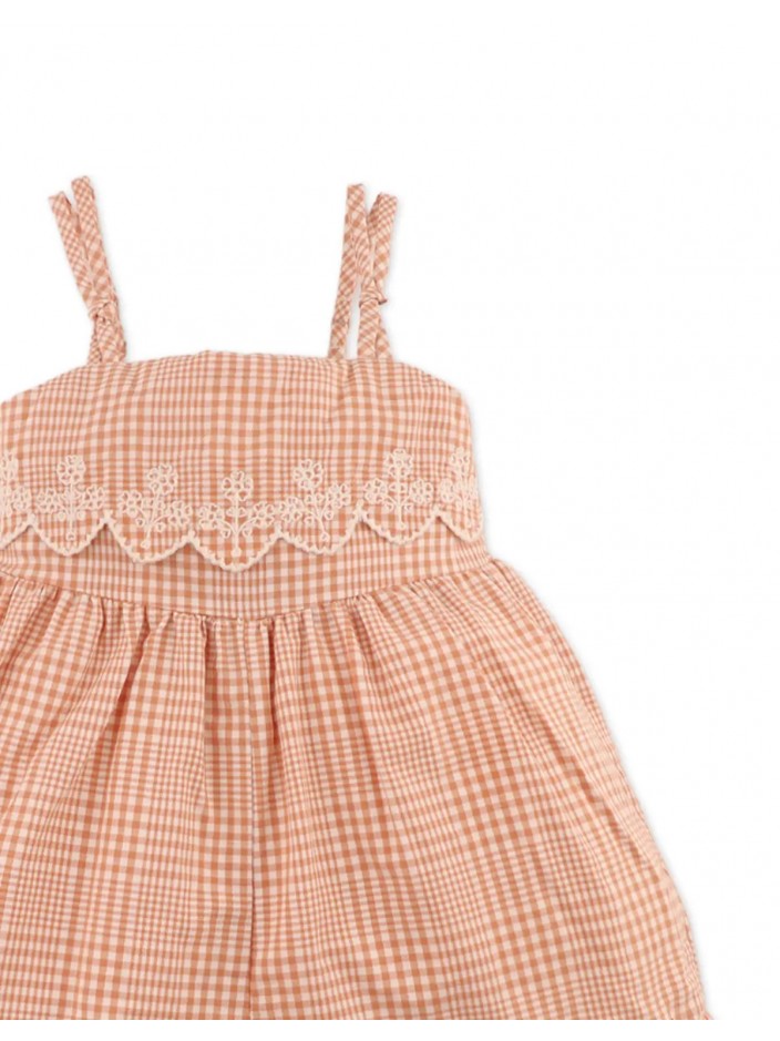 Baby Nidalee Playsuit with Lace Bib