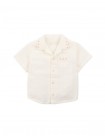 Baby Elvin Textured Check Shirt with Embroidered Details
