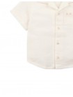 Baby Elvin Textured Check Shirt with Embroidered Details
