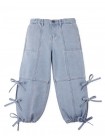 Ino Side Slit Soft Denim Pants