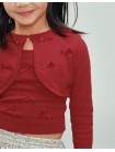 Dominique Knitted Cardigan with Bows
