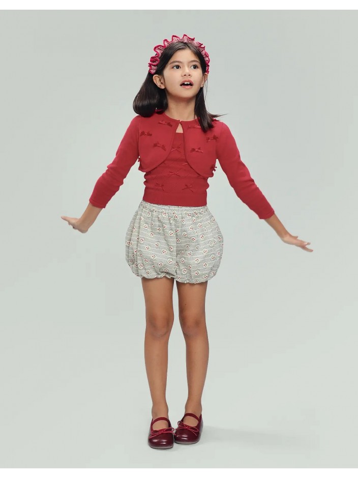 Dominique Knitted Cardigan with Bows