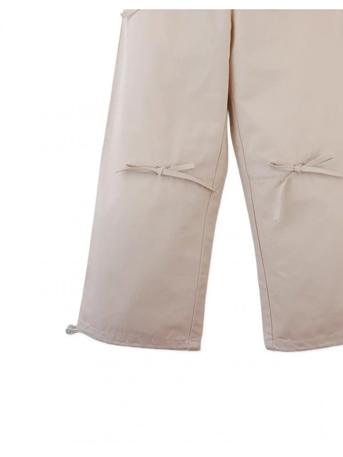 Suzanne Ruched Pants with Bow Details